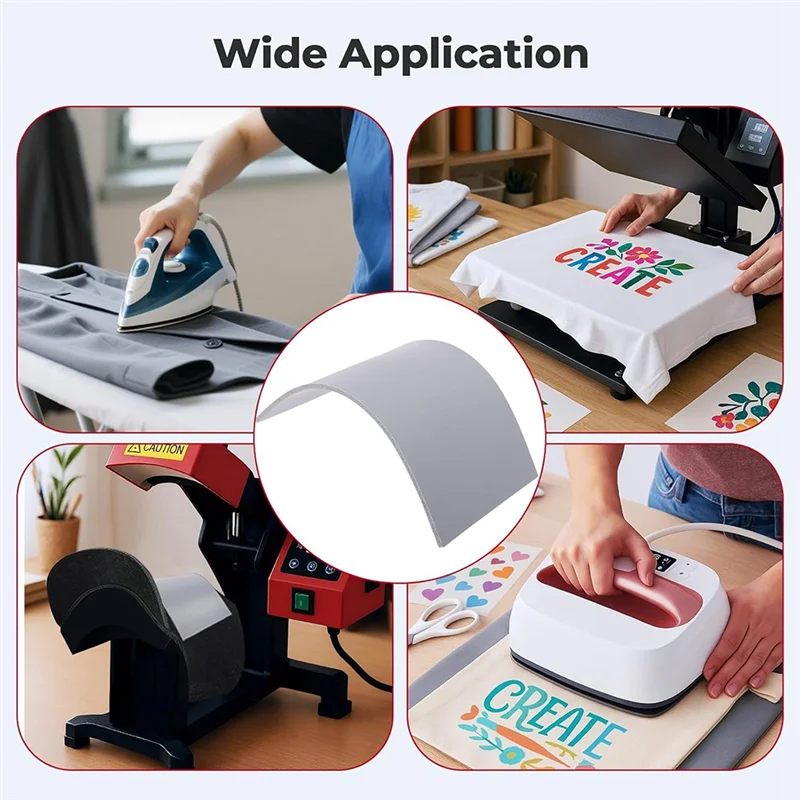 وسادة غطاء إسفنجية A25F مقاس 8 بوصة × 4 بوصة، 3 سمك من السيليكون للقبعة، حصيرة الضغط الحراري، 1/8 بوصة، 2/8 بوصة، 3/8 بوصة تستخدم مزدوجة الجوانب لضغط القبعة