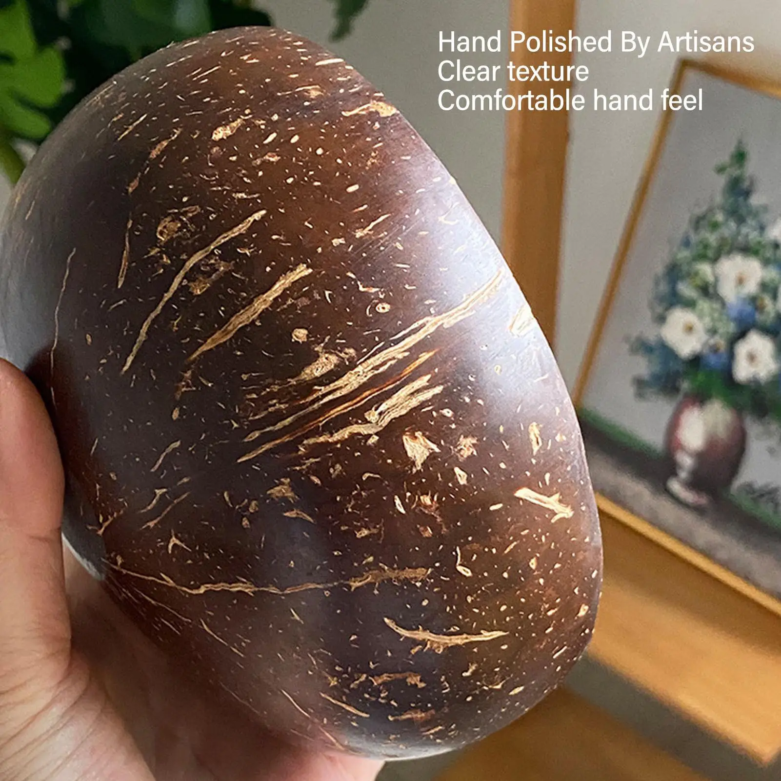 Naturally Unique Coconut Shell Bowls Eco Friendly Odorless Reusable for dessert for breakfast Tableware