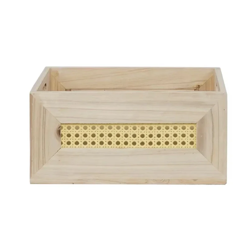 Supermarket display wooden frame decoration solid wood fruit storage box storage rack retro style small wooden box