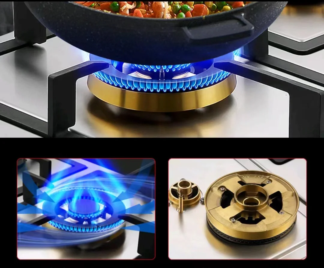 Wholesale Factory Price Stainless Portable Double Burner Gas Stove for Modern Kitchens