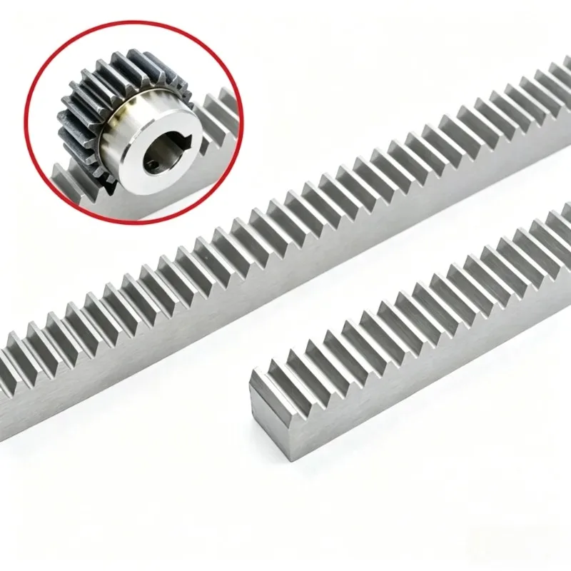 1pc 0.5Mod 45# steel Rack 0.5 Module Straight Teeth Drive Rack Length 200/500mm 5x5 6x8 8x8 8x10 8x12 10x10 12x12 Spur Rack