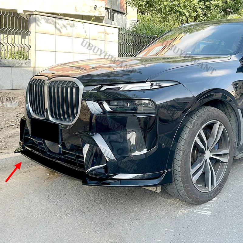 Ailerons avant pour BMW X7 G07 LCI M Sport 2023+, améliorent la stabilité du véhicule, séparateur de pare-chocs, accessoires de voiture