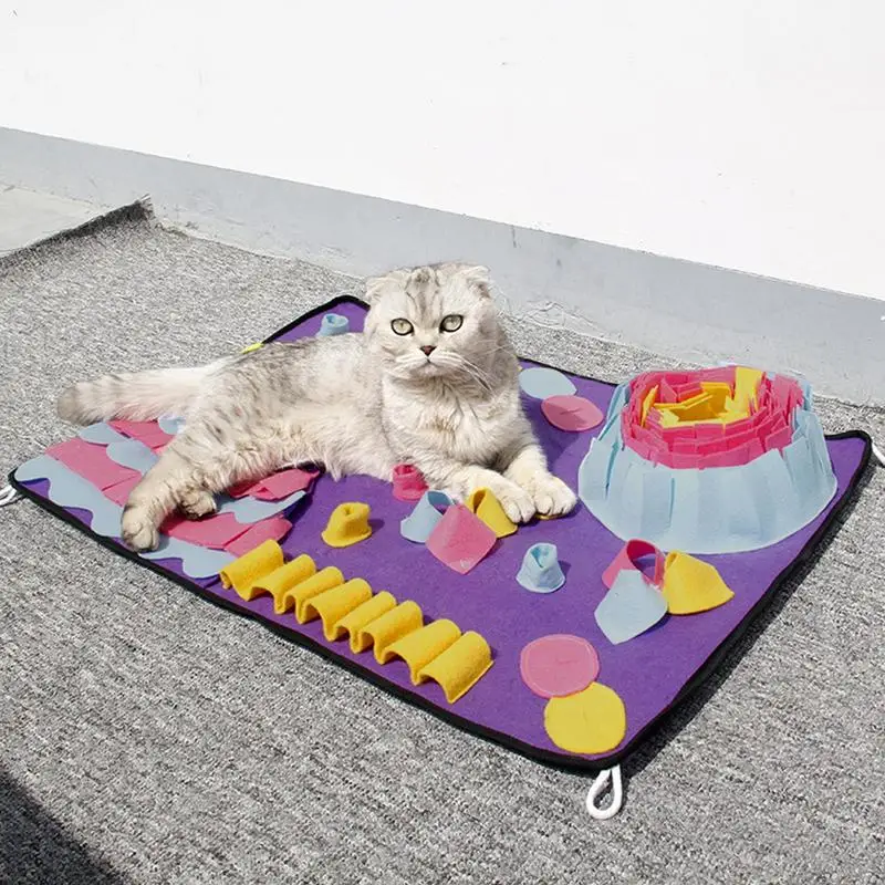 Dogs Pet Leak Food Anti Choking Mat Cat Dog Training Blanket Nose Work Toy Pet Slowing Feeding Intelligence Mat