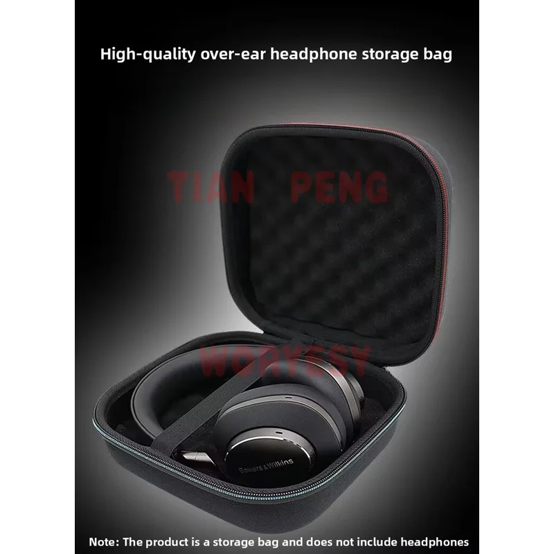 WYORESY premium grade storage case for Bowers & Wilkins PX8/PX8S2 Headset adopts thick dense anti aging protective fabric