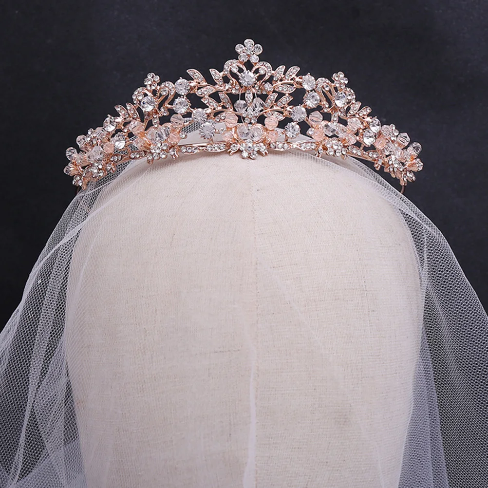 

Bridal Crown Rhinestone Wedding Headband Sparkling Glamorous Bridal Tiara Elegant Wedding Accessories for Bride