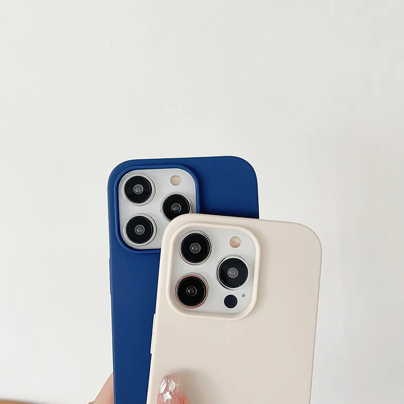 Candy Color Luxury Girl Pattern Matte Silicone Soft Case For iPhone 16 15 14 Plus 13 12 Mini 11 Pro Max Ultra Thin Cover Shell