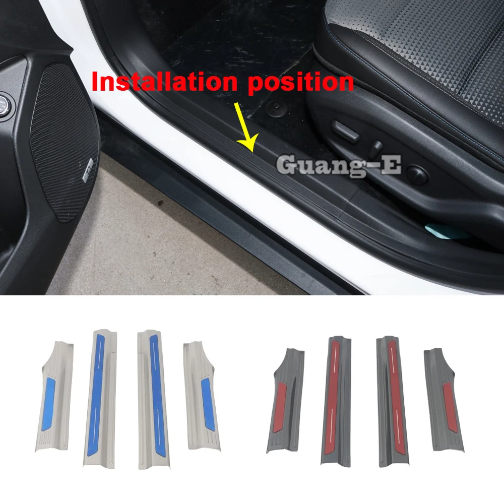 

For Chevrolet Trax Seeker 2022 2023 2024+ Car Inner Door Sill Scuff Plate Pedal Panel Cover Frame Threshold Strip Accessories