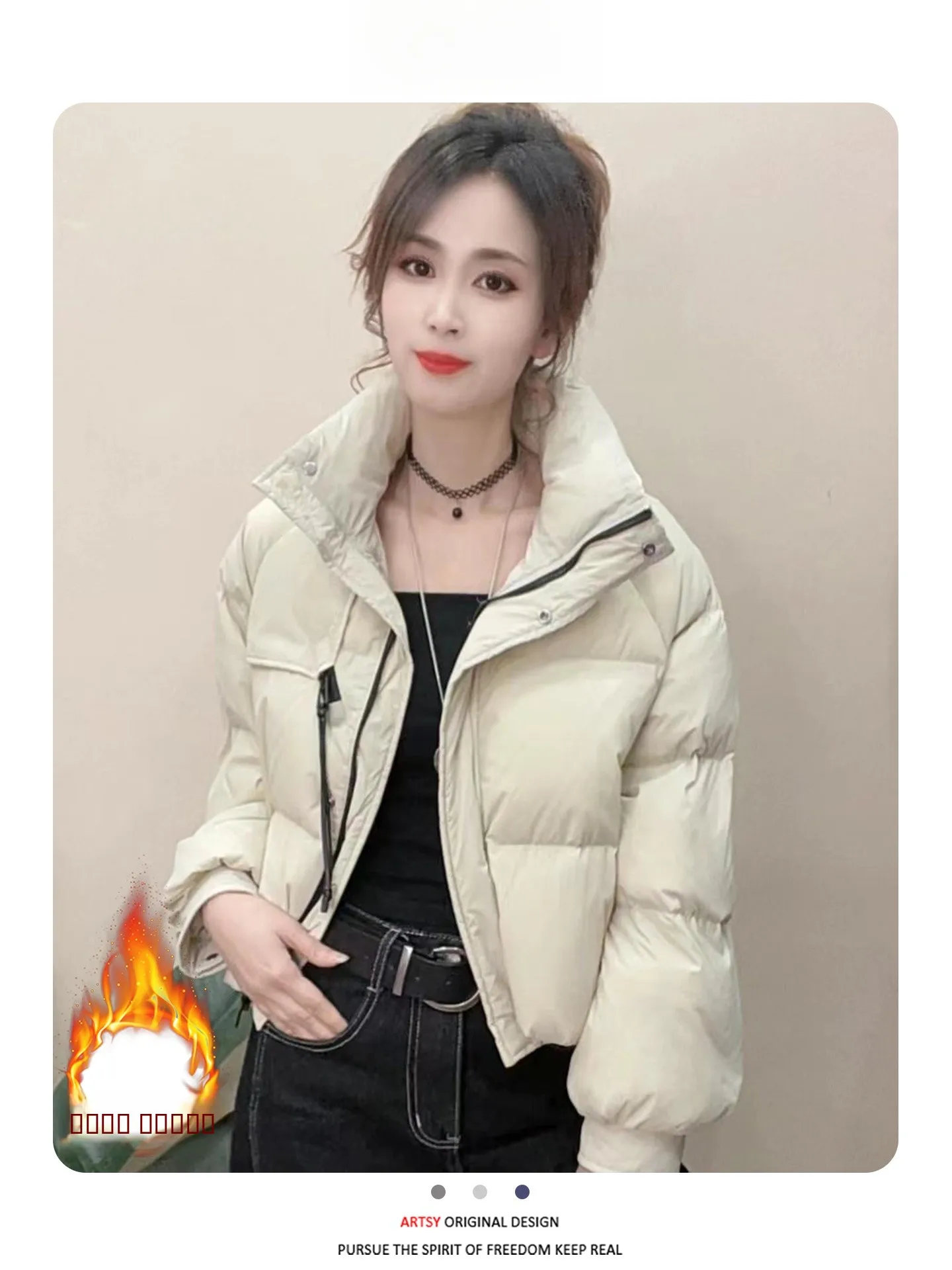 

Женская утепленная стеганая куртка из хлопка с наполнителем, модная зимняя новинка в корейском стиле для повседневной носки