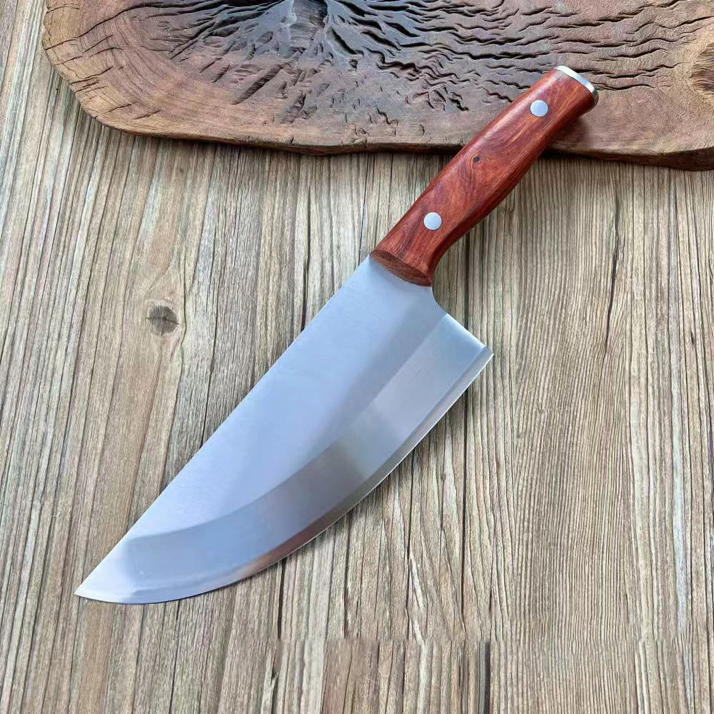 7.5 Inch Cleaver Knife 9Cr18CoMoV Stainless Steel Blade Chef's Cutting Meat Slicing Vegetables Kitchen Knives Cooking Tools