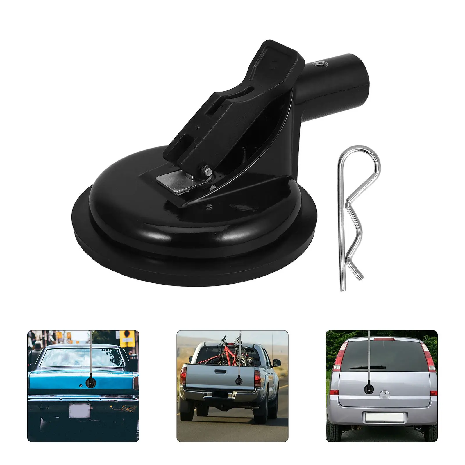 Universal Suction Cup Flag Holder for Car Truck Suv Atv Rv Outdoor Adventure Desert Rally Camping Photography Quick Setup