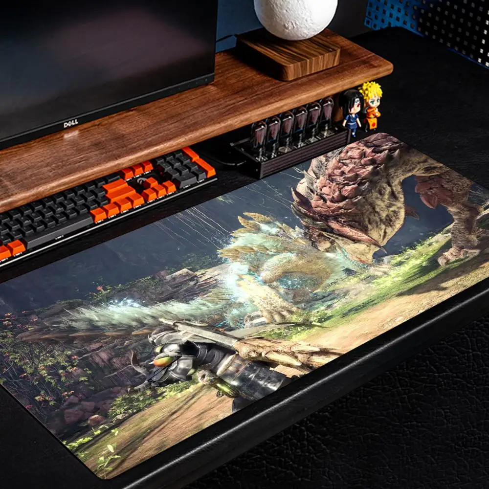 monster hunter Mouse Pad 500X1000 mm Large Gaming Mousepad Gamer XL Rubber Otaku Keyboard Pad Laptop Desk Mat