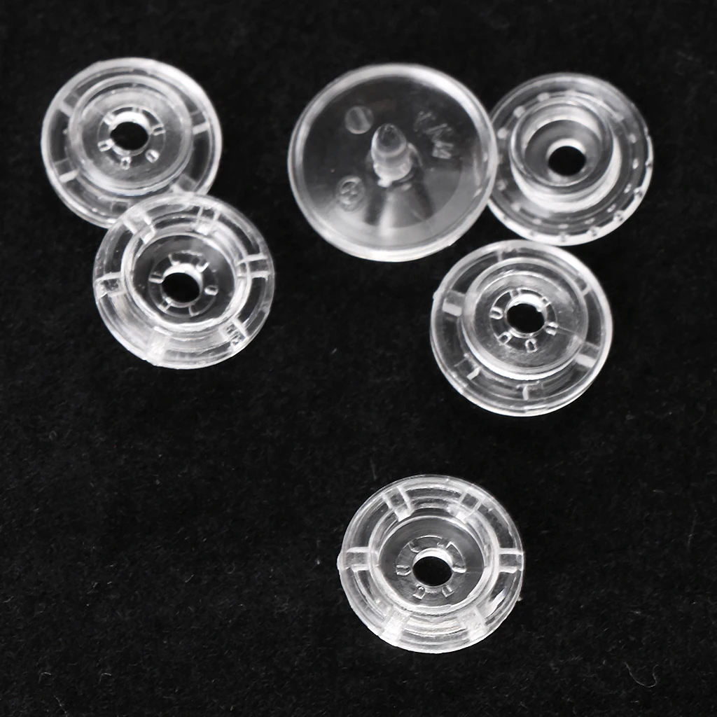 50 Set KAM T5 Transparent Plastic Resin Snap Buttons For Baby Children Clothes DIY Sewing Accessories Press Button