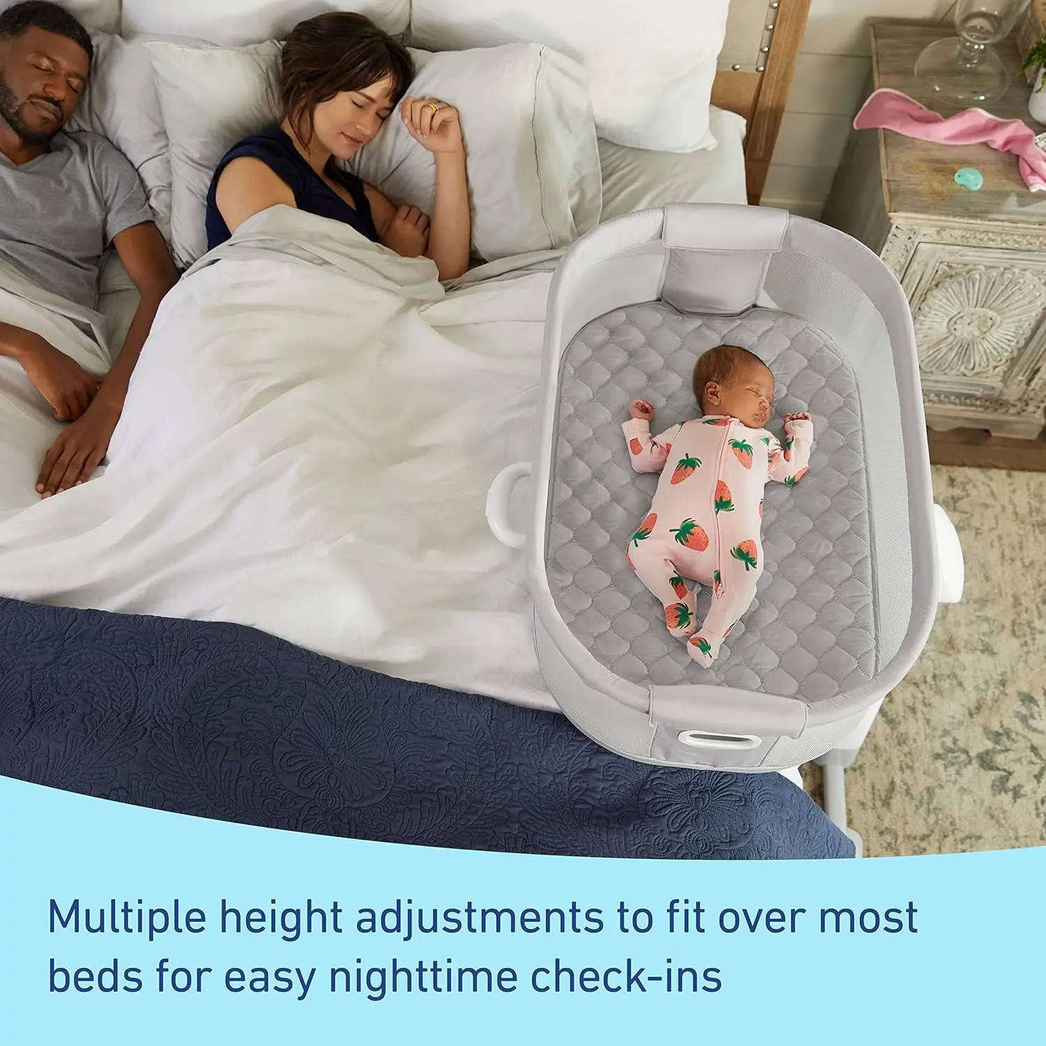 ® DreamMore™ Bedside Bassinet Deluxe with Calming Motion