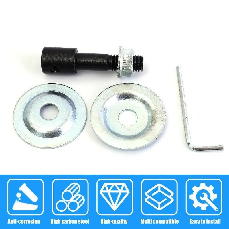 5-12mm Motor Shaft Arbor Grinding Wheel Connecting Rod for DIY Polishing Extender Sleeve Convert Bench Grinder Extension Tools