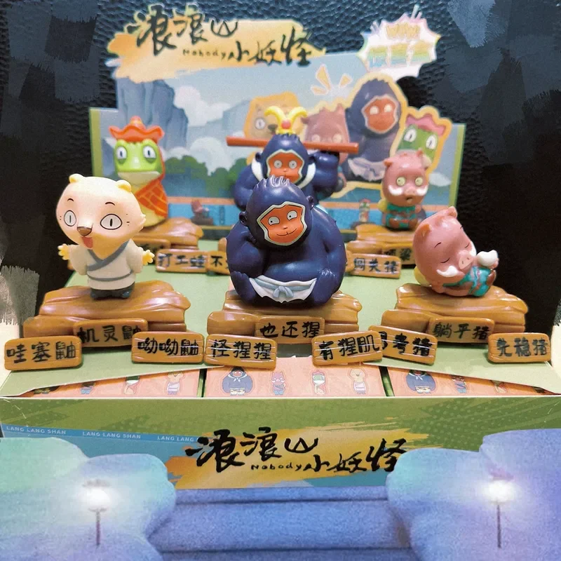 

Аутентичные фильмы Nodody Langlang Mountain Little Monster слепая коробка Коллекционная фигурка украшение стола рабочий свинья персонаж Tre