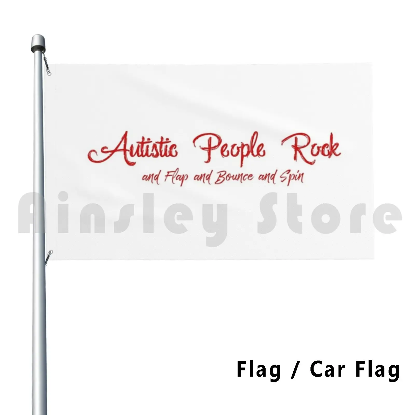 Autistic People Rock Stimming Flag Car Flag Printing Custom Autism Stimming Disability Advocacy