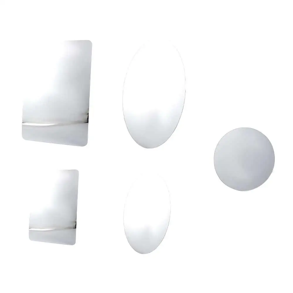 Self-Adhesive For Bathroom/Wall 3D Effect Oval Home Decoration Mirror Stickers Acrylic Mirror Anti Fog Mirror Make Up Mirror