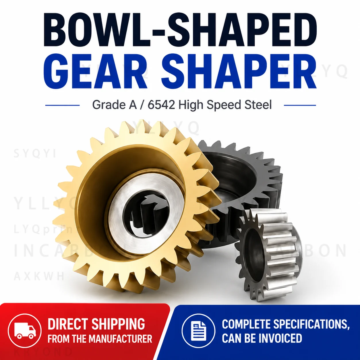 20 Degree Pressure Angle DP Gear Shaper Cutter British Standard Bowl Shaped Gear Shaping Cutter for Internal External Gears