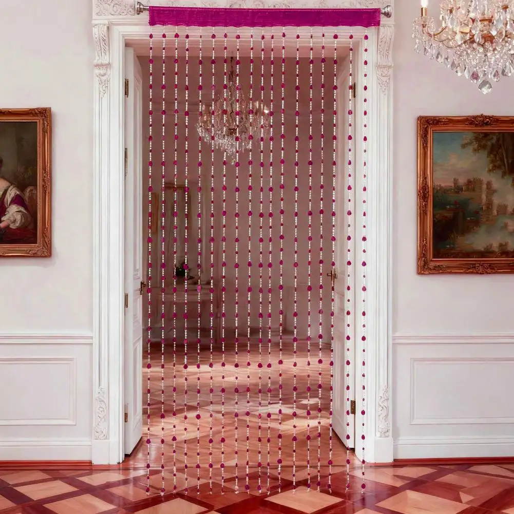 Tassel Room Divider Screen Love Heart Beaded Curtain Decorative Bead String Curtain Plastic Door Curtain Wedding Home Decor