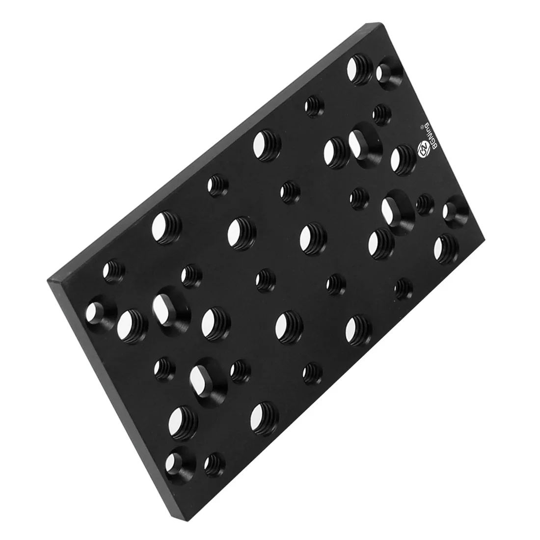BGNing Schaltplatte Kamerahalterungsplatine SLR 1/4 3/8 Käseplatte für Schienenblöcke Schwalbenschwänze und kurze Stangen für Canon 5D2 5D3 5D4 – Detail 9