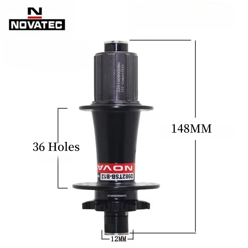 Novatec MTB Bike Boost Naben 15x110 12x148mm Steckachse Vorne Hinten Scheibenbremse Fahrradnabe 32H 36H – Detail 7
