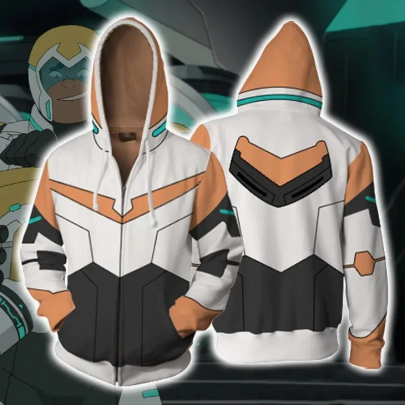 Anime Voltron: leggendario difensore felpe con cappuccio Shiro/Keith/hunk/Pidge/Princess Allura Cosplay felpe giacca stampa 3D Costume