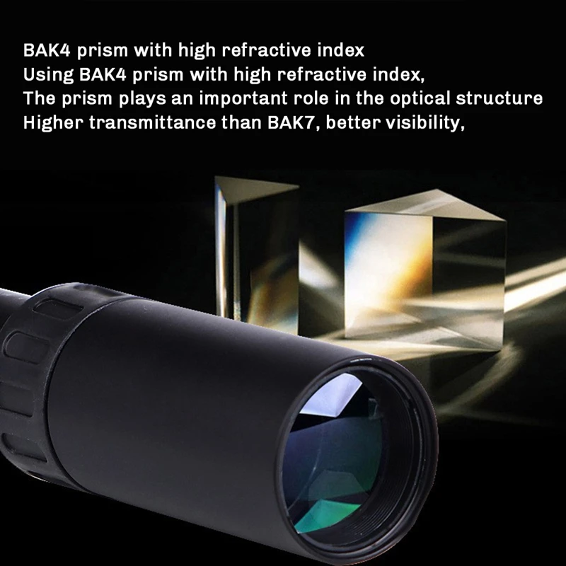 10-300X Zoom HD Portable Strong Binoculars Long Range Professional Spyglass Monocular Telescope Low Night Vision Black