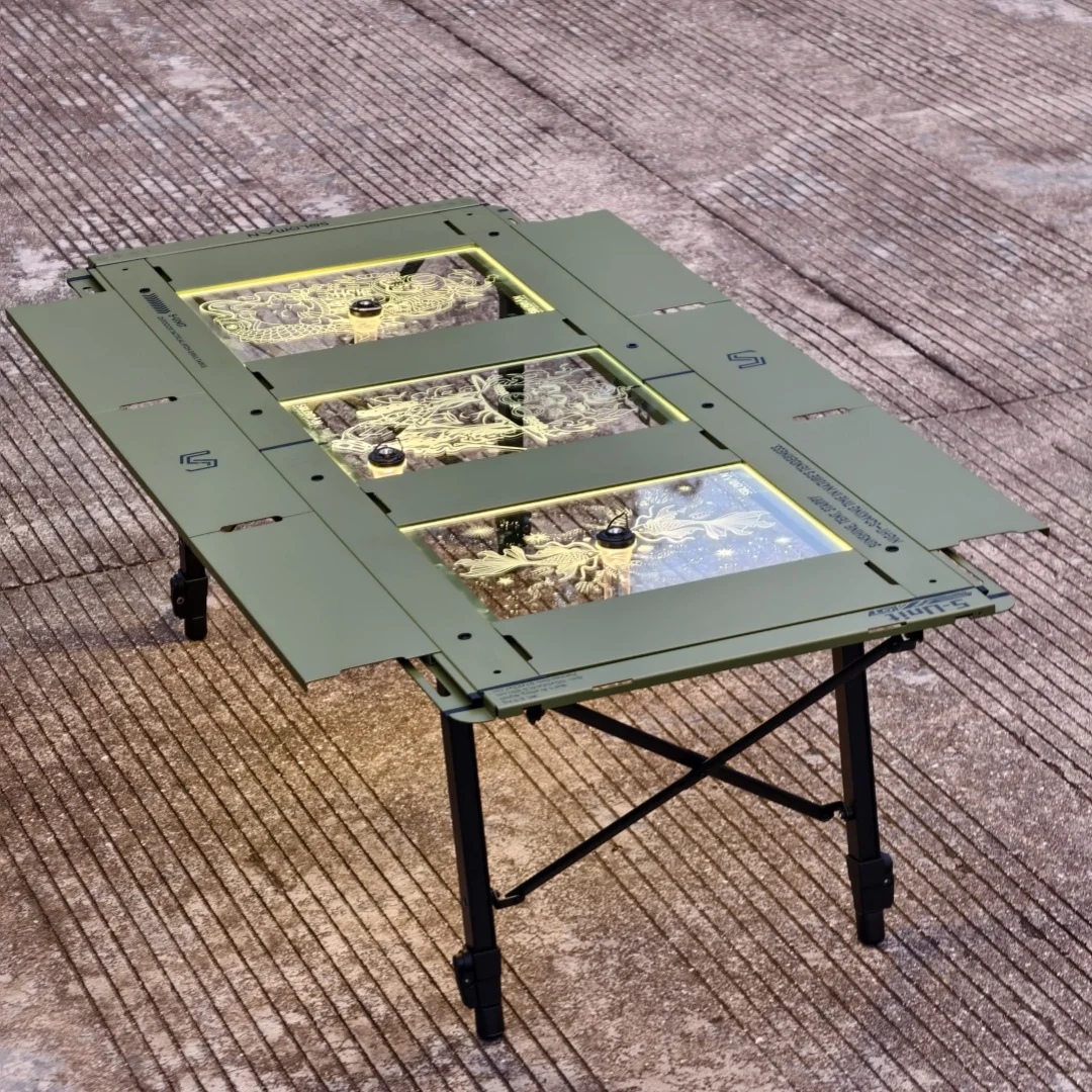 Lightweight Aluminum Alloy Table Ultralight Folding Camping Desk Picnic Tactical IGT New Camping IGT Table igt 5 Unit Table