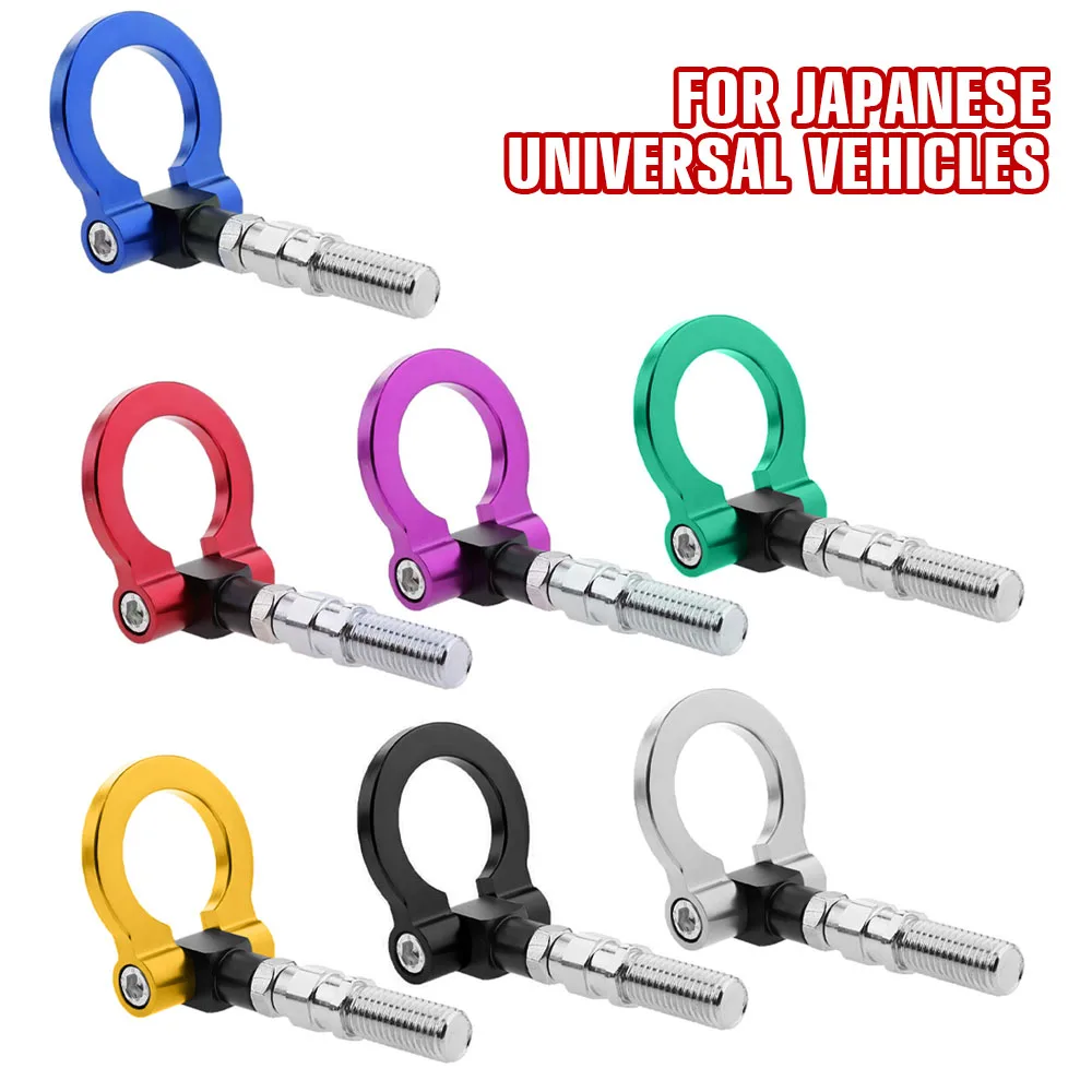 Universal Car Trailer Hooks Aluminum Racing Rear Front Tow Towing Hook Japanese Car Trailer Ring Towing Bars for Honda Toyota