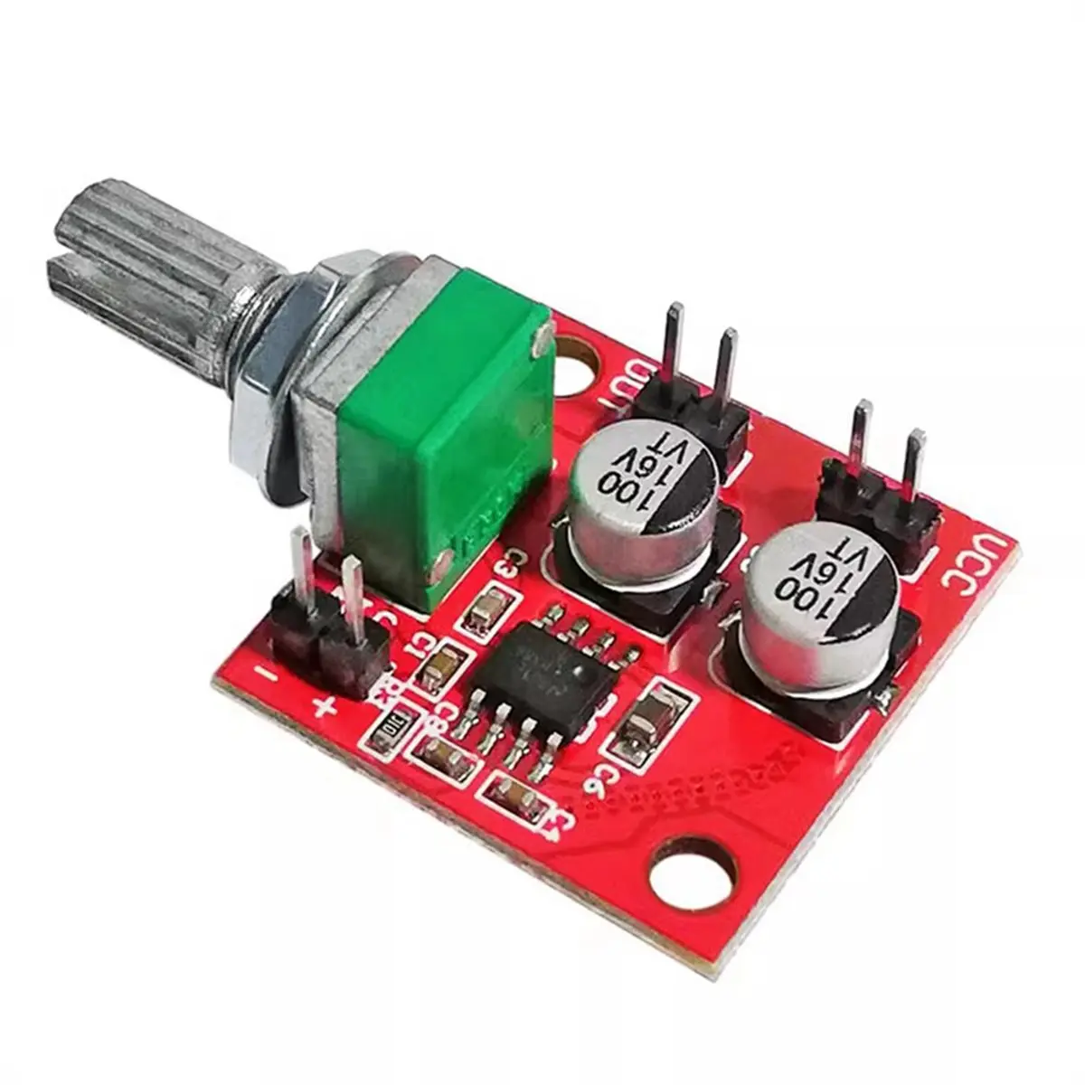 A14M LM386 Electret Microphone Amplifier Board with Potentiometer DC 4-12V Audio Preamp Module Low Noise Mic Amp