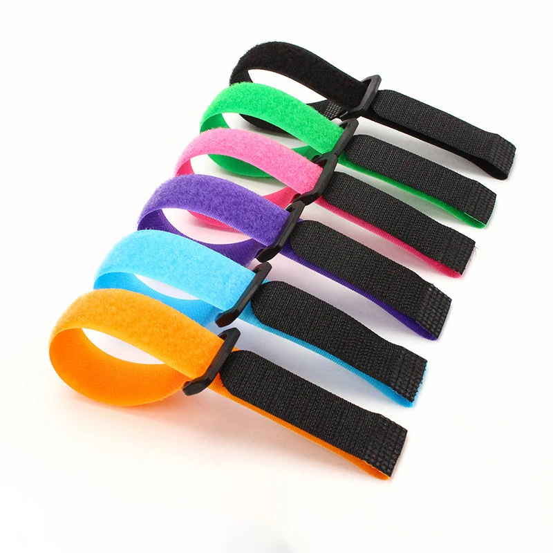 Reusable Hook and Loop Straps Fastening Cable Ties Cable Straps Nylon Securing Wire Cord Ties Organizer Fastener Tape