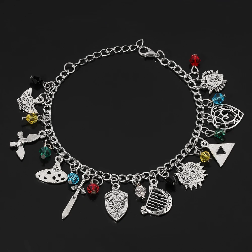 Game The Legends of Bracelet for Women Pendant Jewelry Vintage Silver Charm Bracelets for Girls Gift Accessories