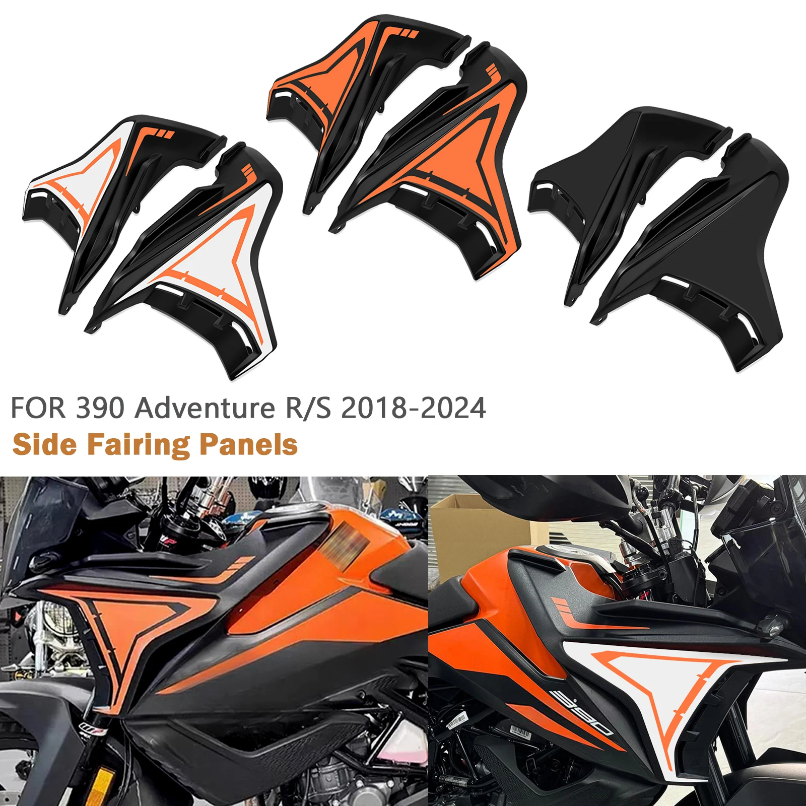 

For 390adv 2024 390 ADV Adventure R S 2018-2024 Fairing Side Panels Kit Panel Windscreen Plate Motorcycle Wind Deflector Cover