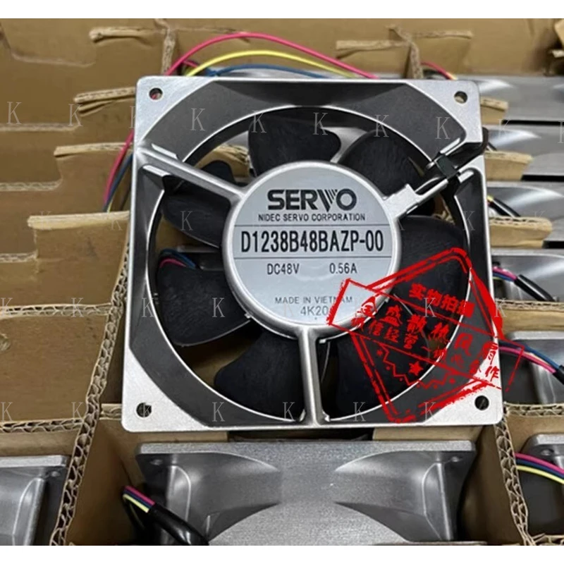 C  FOR  SERVO D1238B48BAZP-0  wbr/  0 48V 0.56A 12CM 3-Wire Aluminum Frame Cooling Fan
