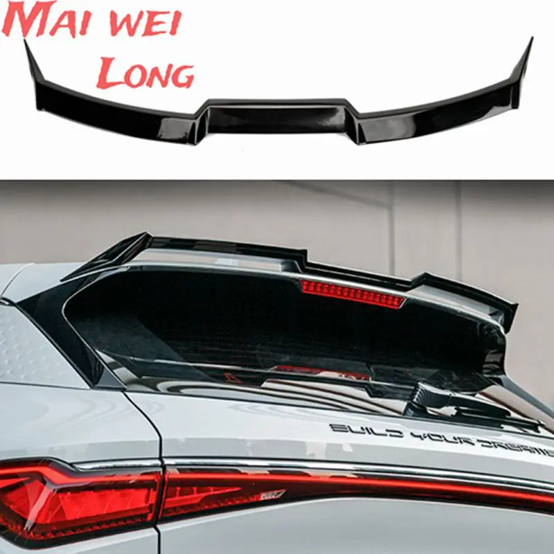 

For BYD Atto 3 2022 MC sports Spoiler Top Center Wing Trunk Spoiler Top Wing Trunk ABS Carbon fiber pattern Atto3 Accessories