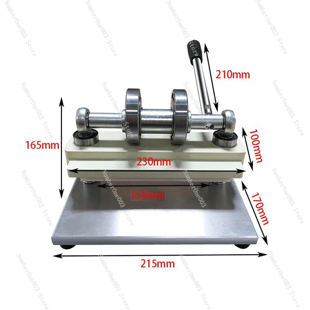 Double Wheel Hand Leather Cutting Machine Photo Paper PVC/EVA Sheet Cutter DIY Leather Die Cutting Machine Punching Manual Press