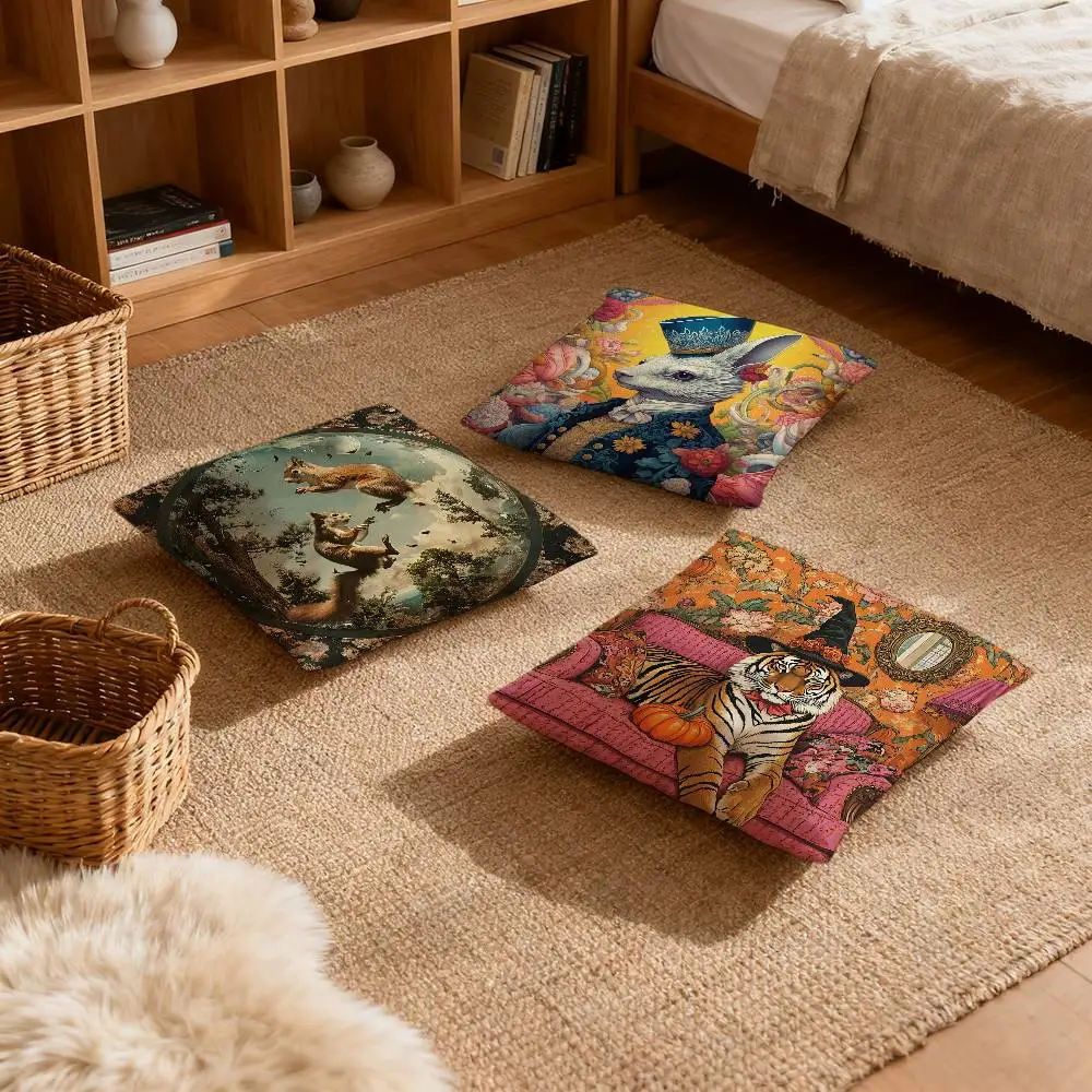 

Funny Animal Vintage Portrait Pillow Case Multi sized car cushions, luxurious home sofas, decorative pillowcases