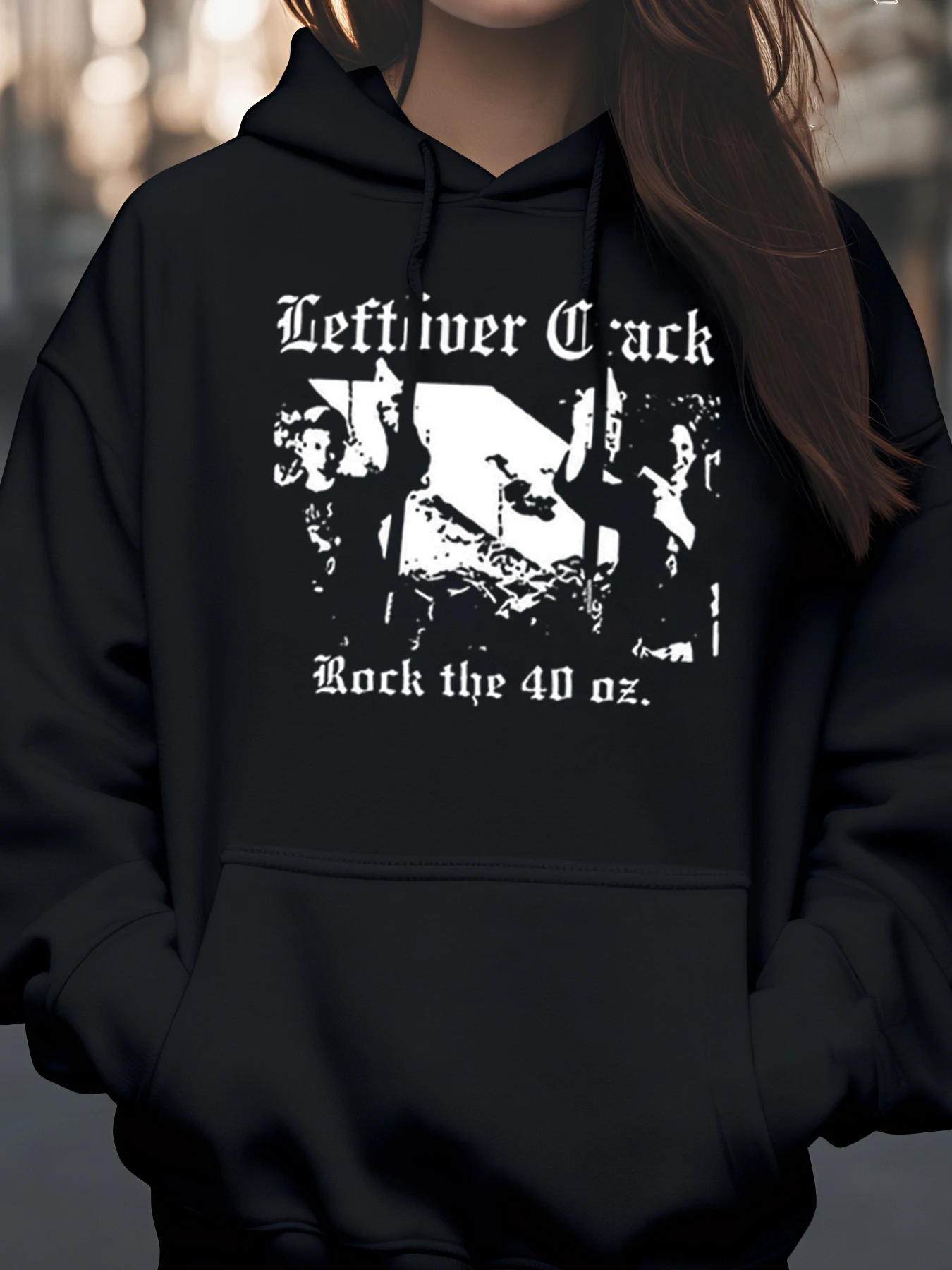 

Толстовка Leftover Crack Rock с рисунком 40 унций, уличная одежда на Хэллоуин для мужчин и женщин, унисекс