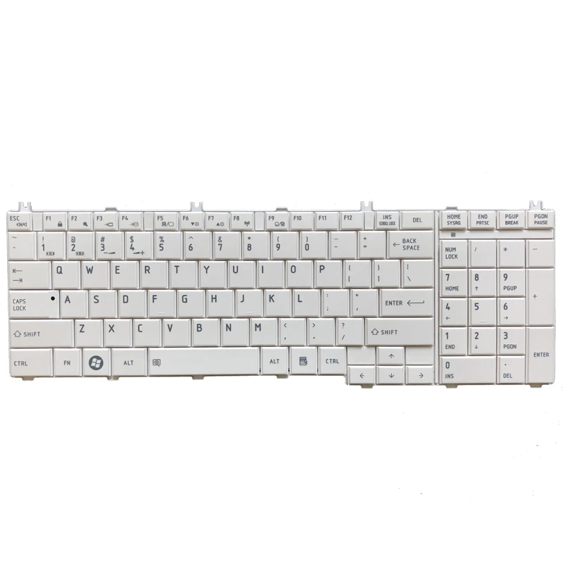 Pop US laptop keyboard For toshiba Satellite  C650 C655 C655D C660 C670 L675 L750 L755 L670 L650 L655 L670 L770 L775 L775D White