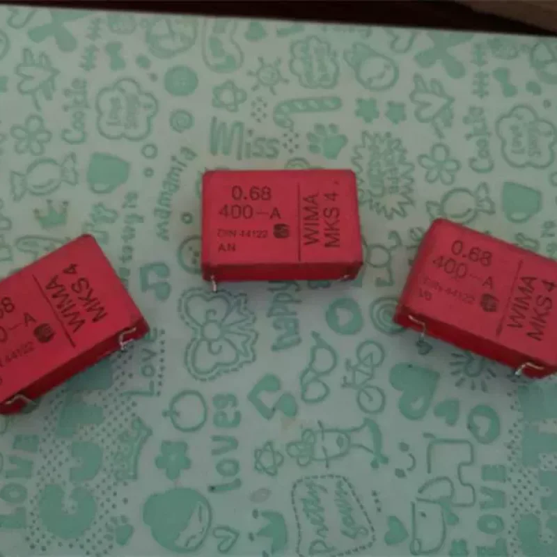 

10-100pcs German old WIMA MKS4 0.68UF400V audio coupling infinite film capacitor