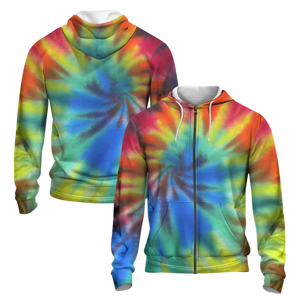 

Color Paint Splash Pattern 3D Printed Men's Zipper Hoodie Spring And Autumn Neutral Fashion Casual Oversized Sports Coat