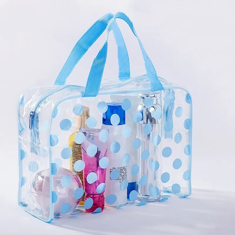 Borse da nuoto impermeabili borsa da viaggio per il bagno sportivo borsa da bagno in PVC trasparente per Organizer da donna