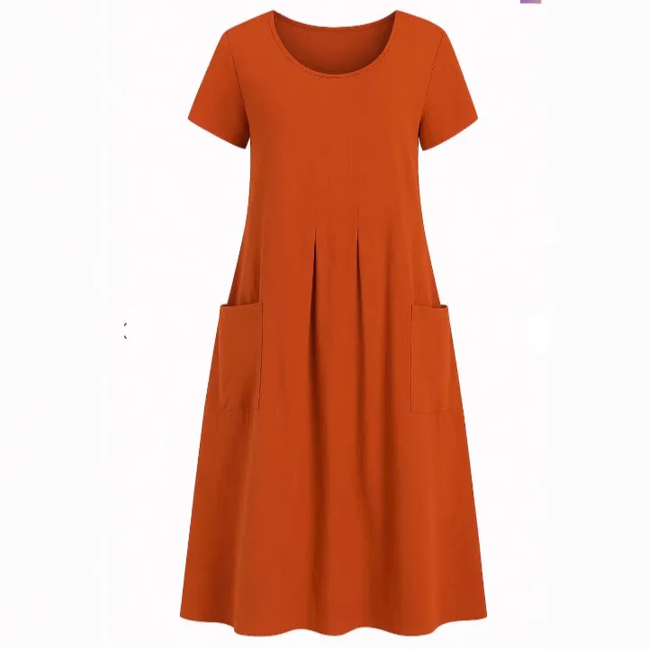 Los katoenen linnen Sve Dr Pure kleur zomer nieuwe Sle 2025, pendelen Sle dames Dr Casual Faion Dr