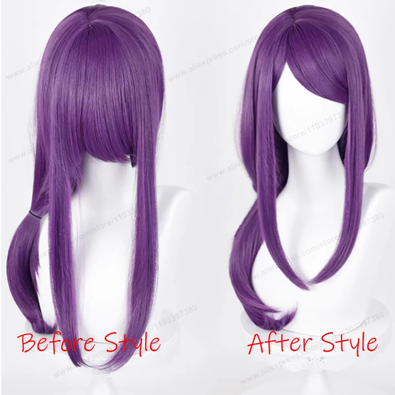 Kamishiro Rize Cosplay Wig 70cm Long Straight Purple Women Hair Anime Heat Resistant Synthetic Wigs