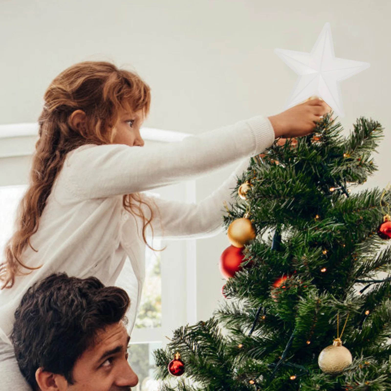 

1Set DIY Christmas Tree Topper Mold Flexible Nonstick Easy Clean Recycled Craft Making DIY Christmas Tree Topper Mold