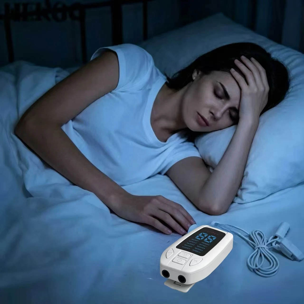 Brain stimulator vagus nerve stimulation device for Insomnia Relief, Stress,Anxiety,Depression