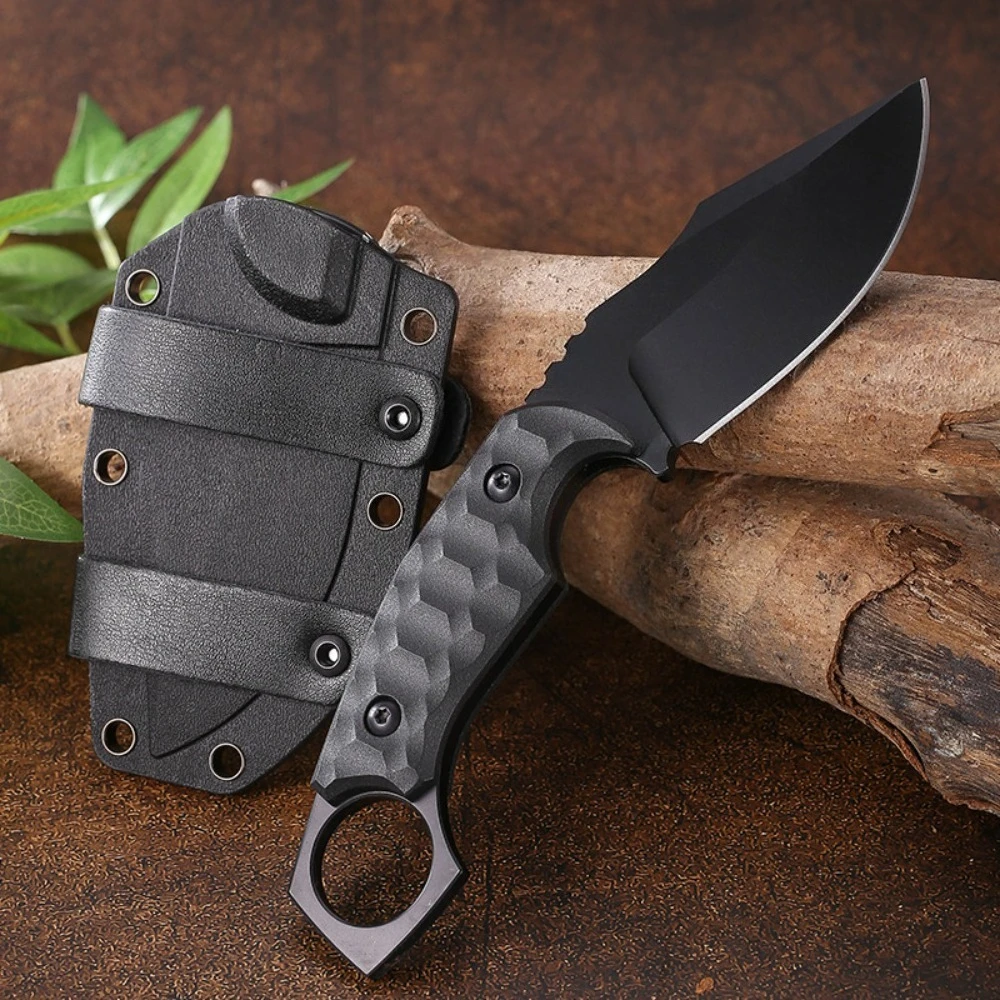 

Многофункциональный нож FOX с фиксированным клинком, сталь 5Cr13Mov, рукоять из нейлонового волокна, инструмент для резки, походный нож, инструмент для кемпинга и туризма