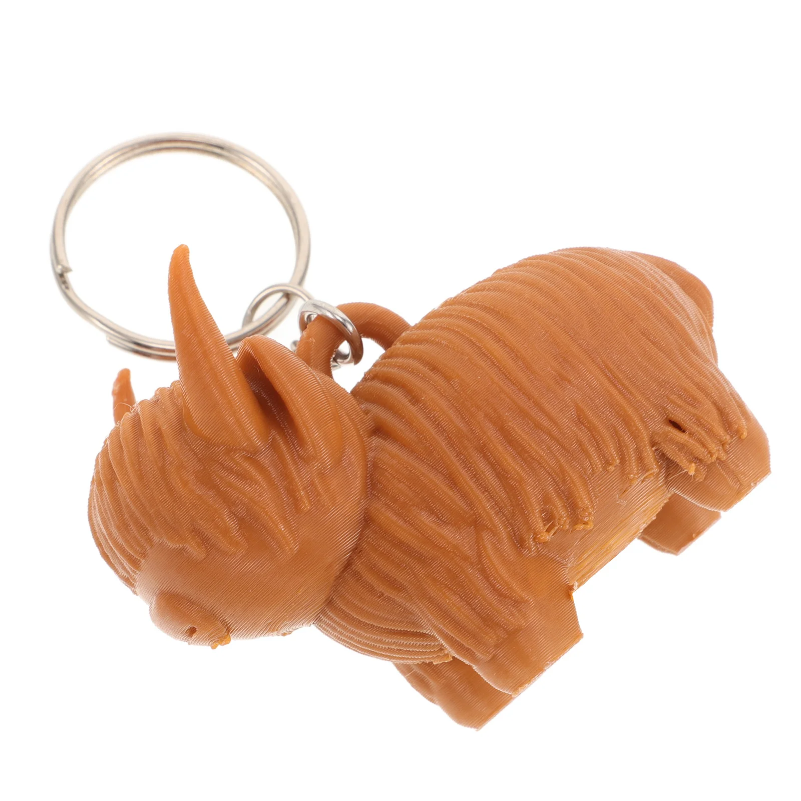 

Highland Figurine Keychain Decorative Statue Metal Cowgirl Car Accessories Animal Pendant Cute Sculpture Highland Cow Ring
