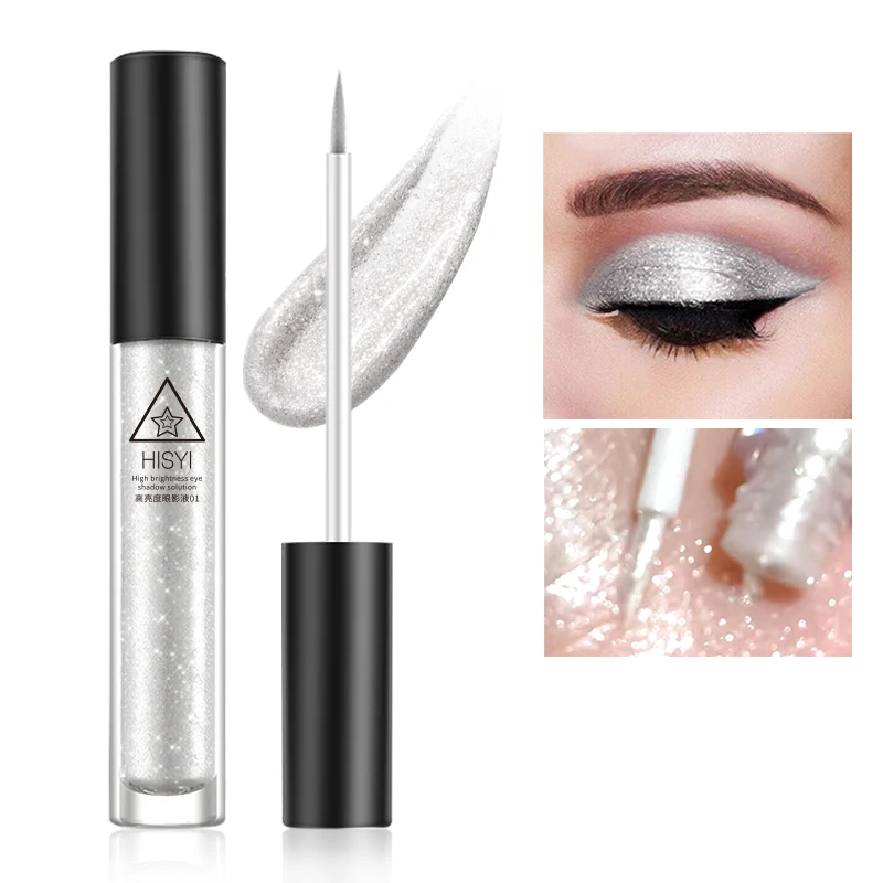 

Монохромные жидкие тени для век, стойкие, водостойкие, мерцающие, перламутровые и глянцевый макияж глаз