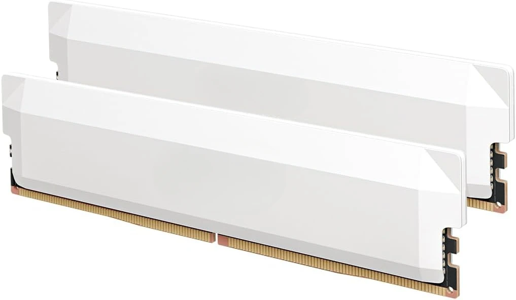 

DDR5 RAM 64GB Kit (2x32GB) 6000MHz CL40, Overclocking Desktop Gaming Memory, Intel XMP 3.0 & AMD Expo Compatible – White